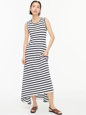 J Crew Striped Maxi Dress
